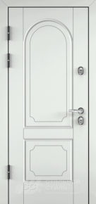 Дверь с отделкой МДФ с белым покрасом для квартиры с отделкой МДФ ПВХ - фото №2