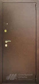Железная дверь с медным порошковым напылением с отделкой Порошковое напыление - фото