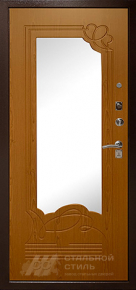 Дверь с зеркалом №78 с отделкой МДФ ПВХ - фото №2